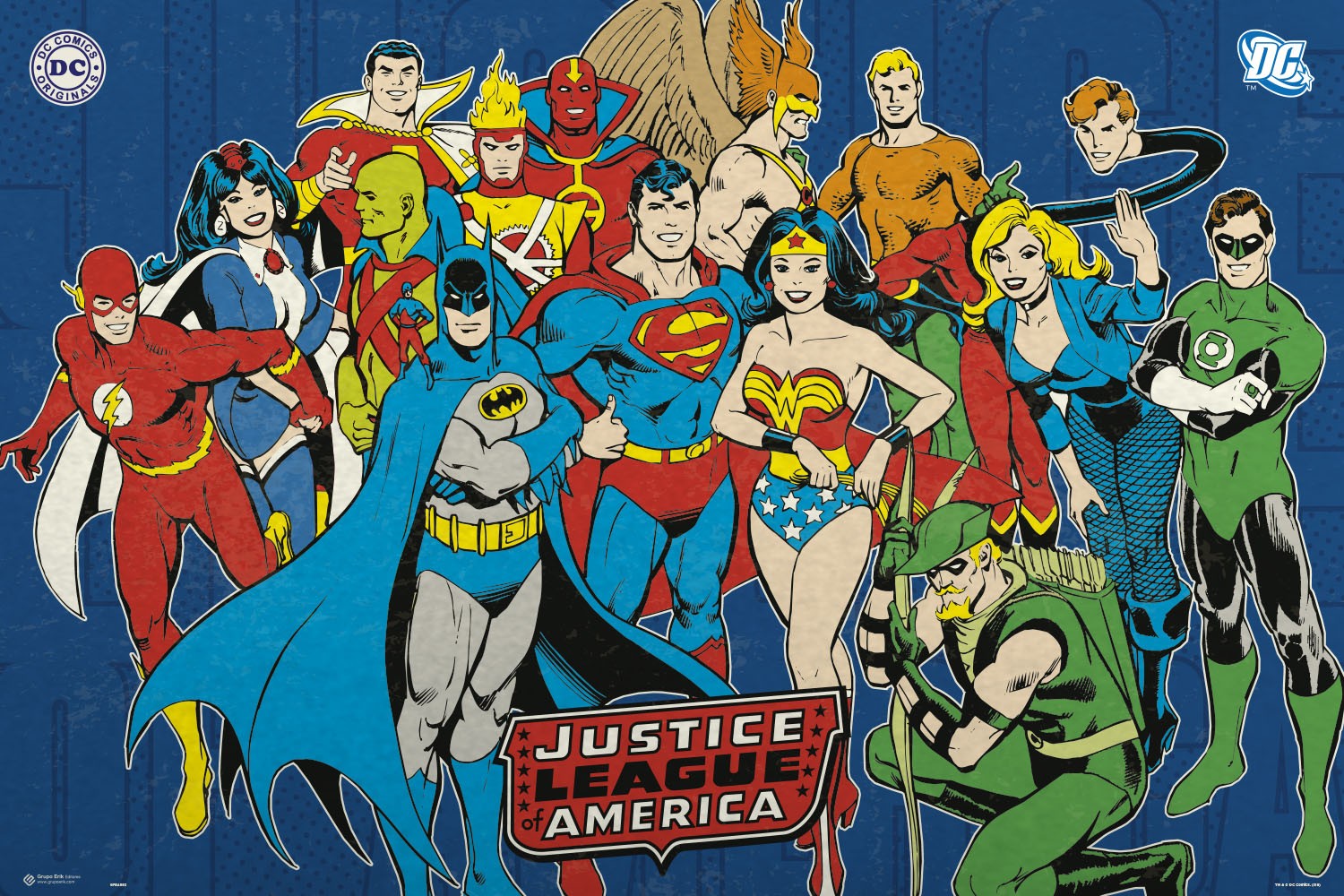 Retro Justice League Poster