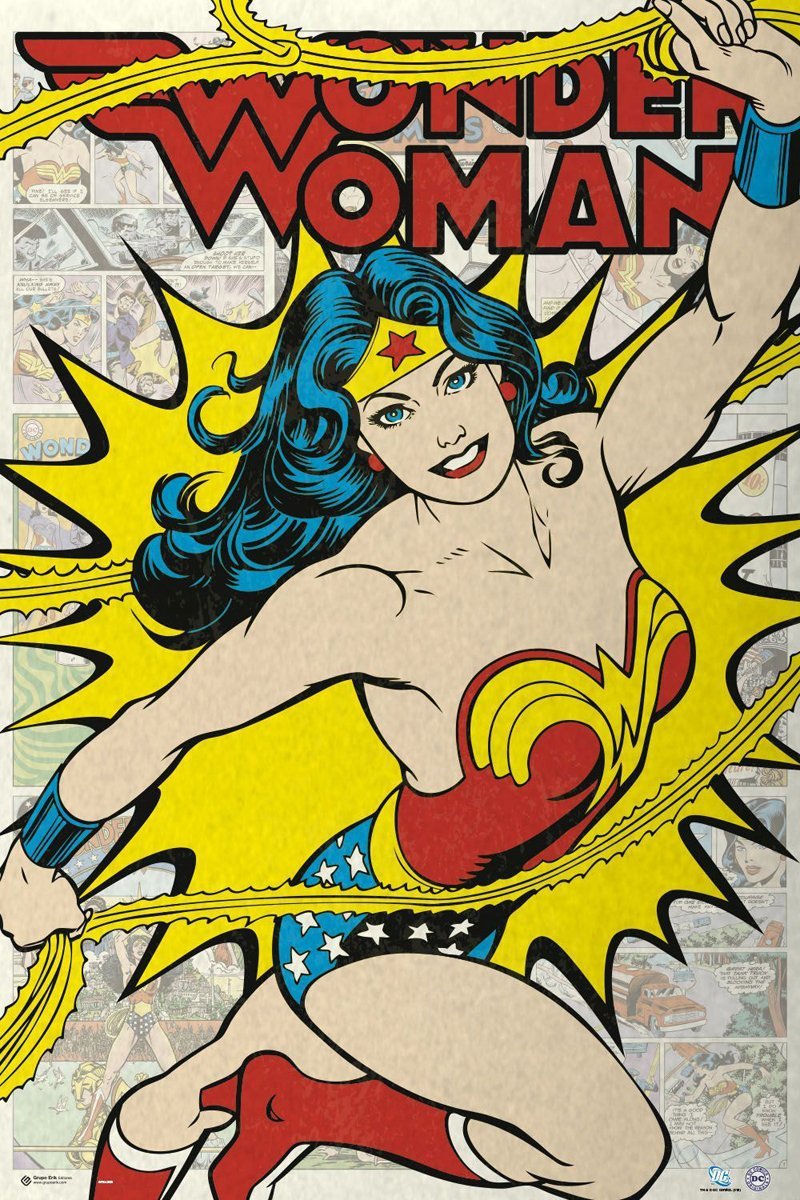 Retro Wonder Woman Poster