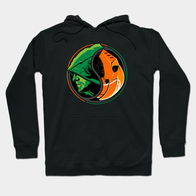 Yin Yang Green Arrow Hoodie