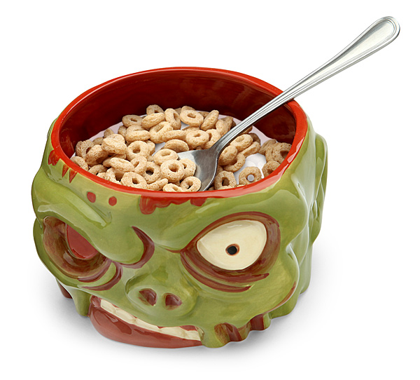 Zombie cereal bowl