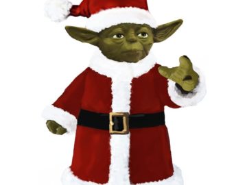 Santa Clause Yoda Christmas figure