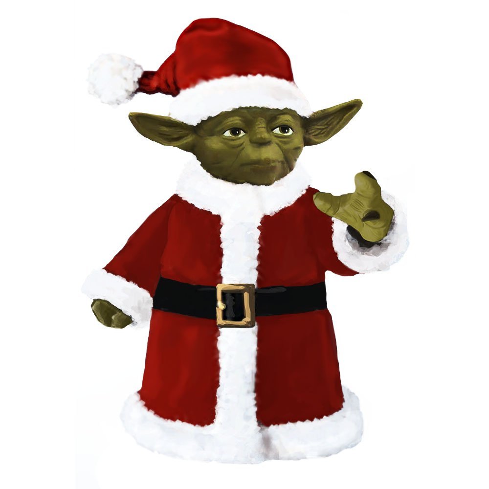 Santa Clause Yoda Christmas figure