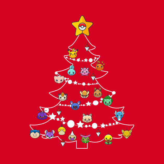 Pokemon Christmas tree sweater