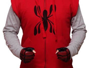 Sleeveless Spiderman hoodie