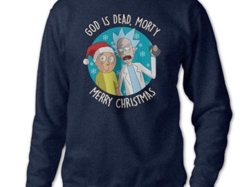 God is Dead Rick and Morty sweater