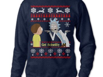 Get schwifty Rick and Morty Christmas jumper