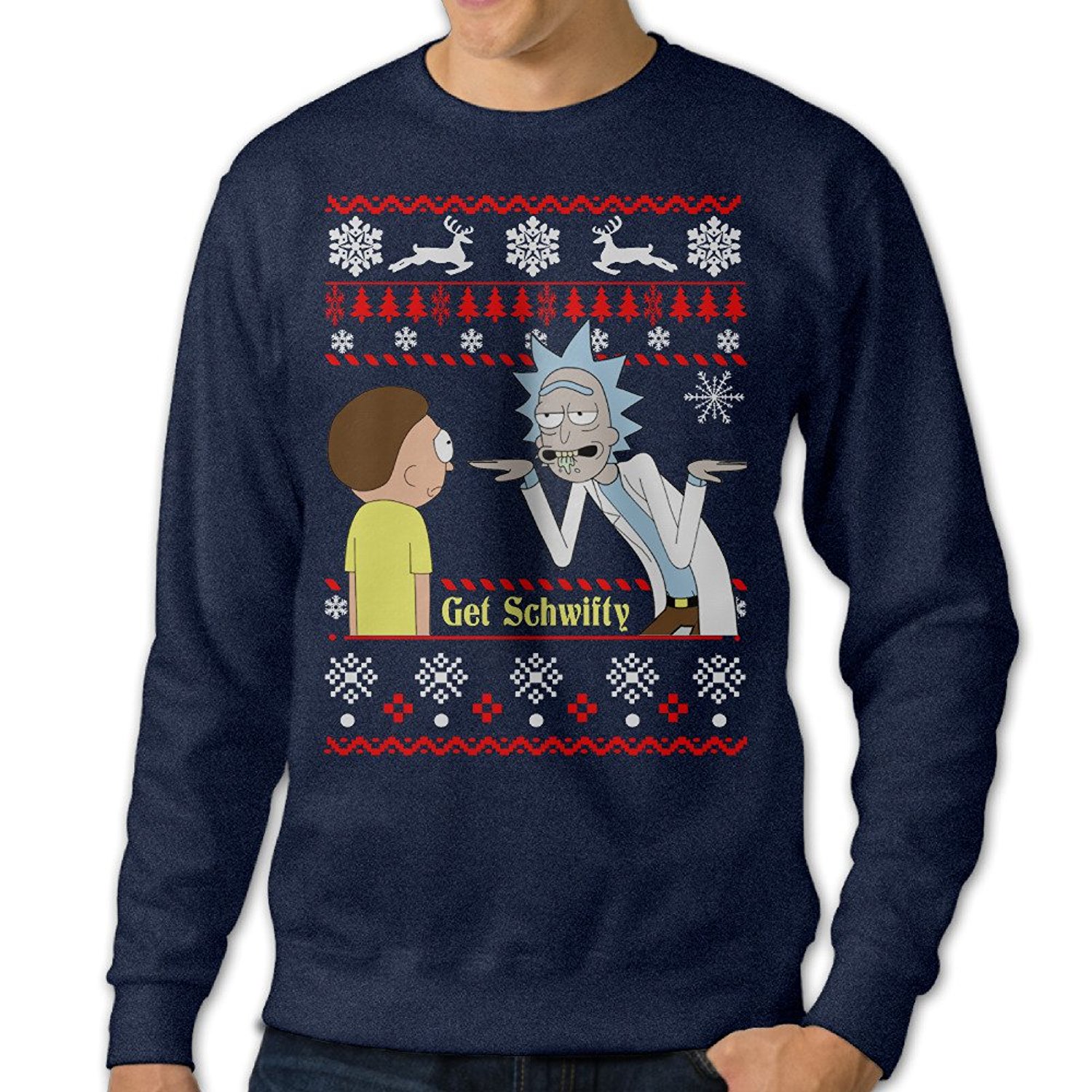 Get schwifty Rick and Morty Christmas jumper