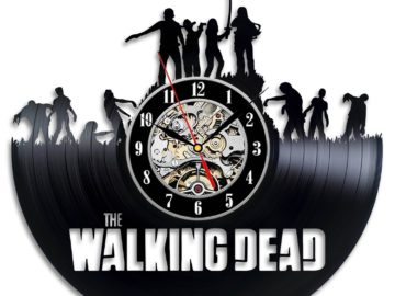 The Walking Dead vinyl clock