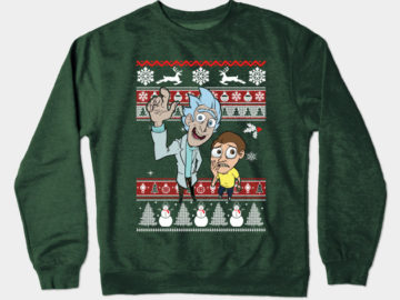 cute Rick and Morty Christmas sweater