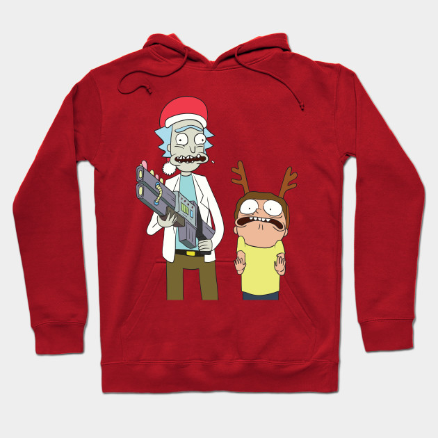 Merry Christmas Rick and Morty hoodie