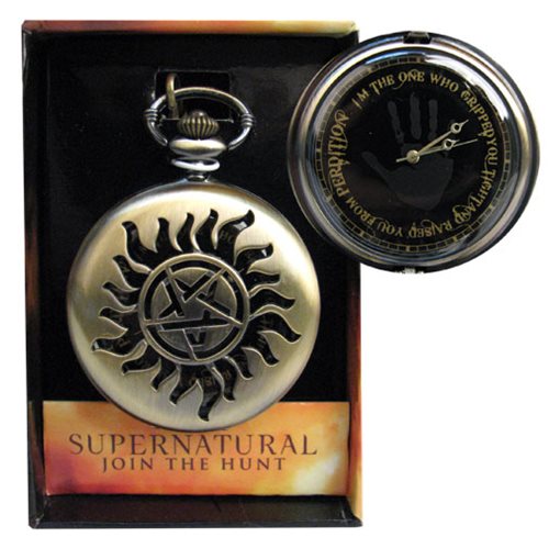 Protection Symbol Supernatural Pocket Watch