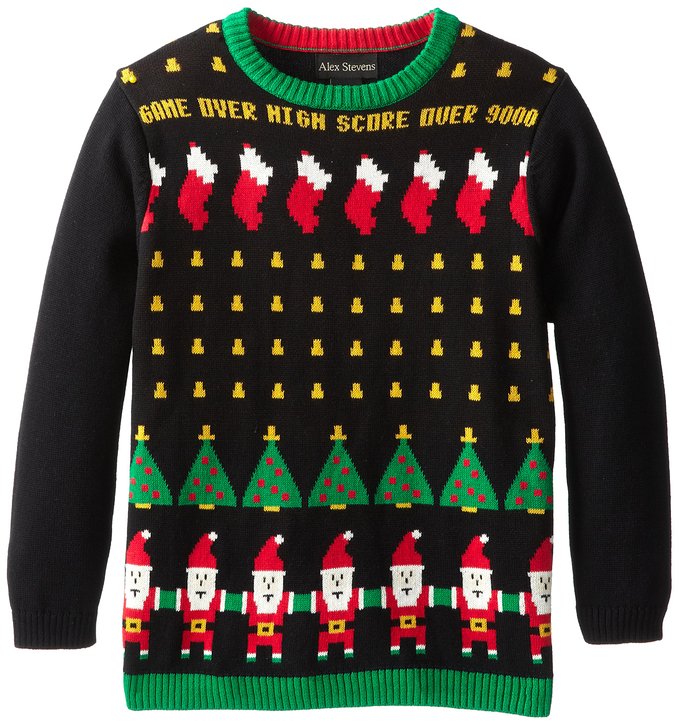 Space Invaders geek Christmas sweater