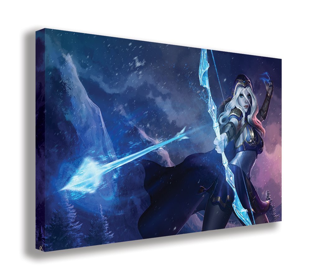 Ashe League of Legends Canvas Wall Art Print