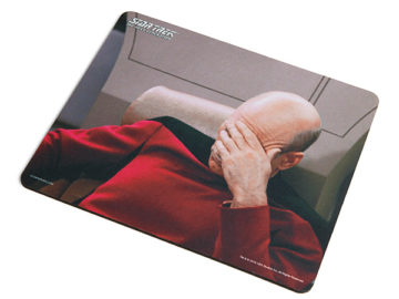 Picard Facepalm Star Trek Mousepad