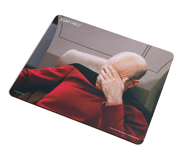 Picard Facepalm Star Trek Mousepad