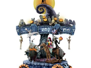 Nightmare Before Christmas Ornaments Rotating Musical Carousel Tim Burton