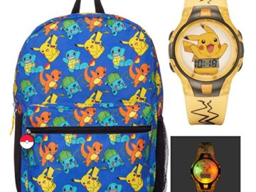 Pokemon Backpack Pikachu Watch Lighted