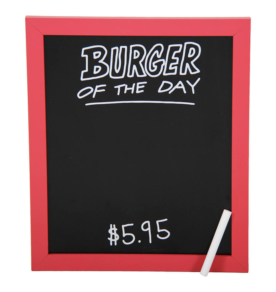 Bob's Burgers Burger of the Day Chalkboard