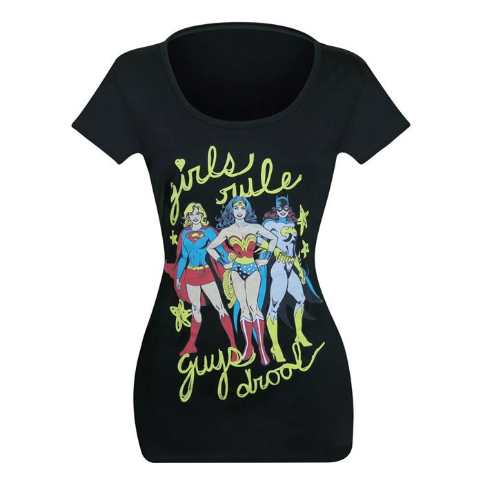 Girls Rule Wonder Woman tshirts Batgirl shirts