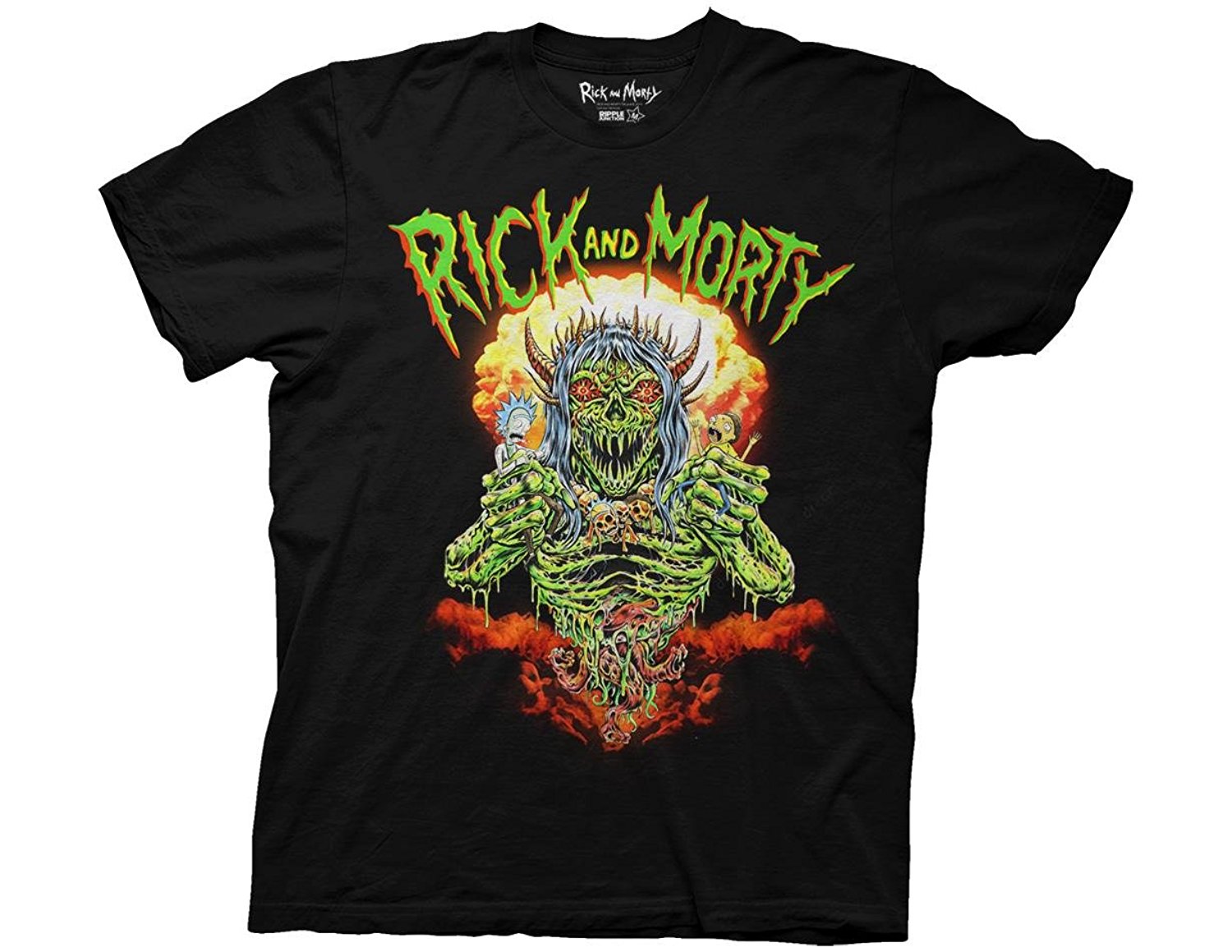 Rick and Morty death metal shirt