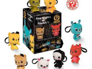 Mini Five Nights at Freddys plush keychains