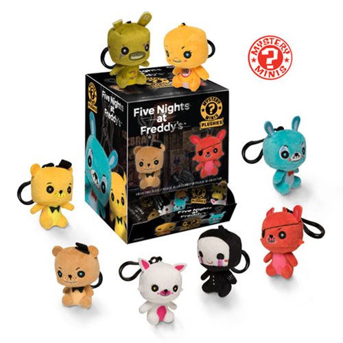 Mini Five Nights at Freddys plush keychains