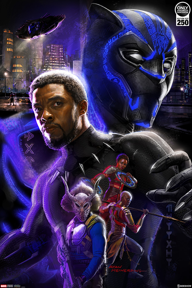 Black Panther poster premium art print