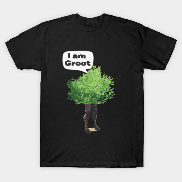 groot bush camper fortnite tee