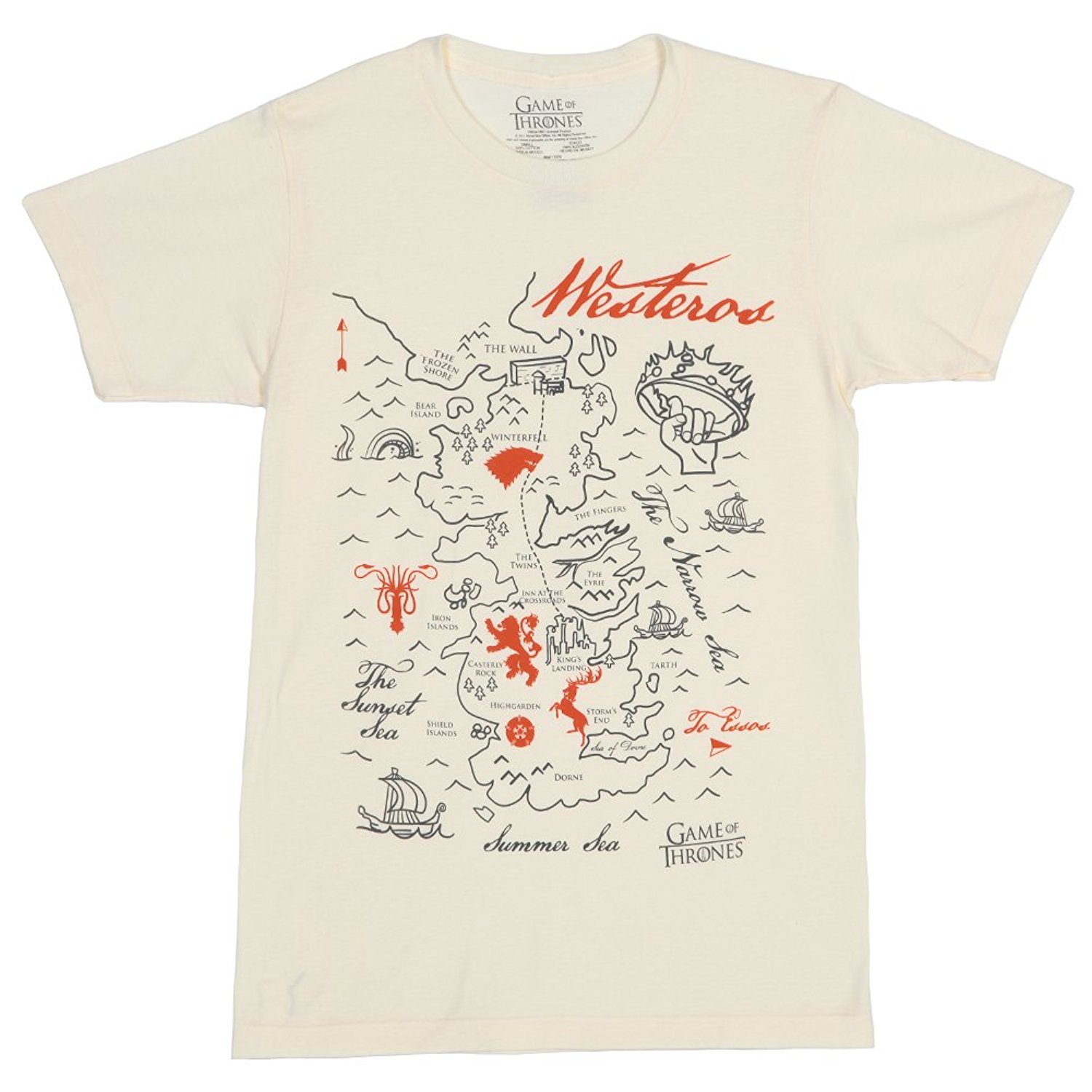 westeros map shirt