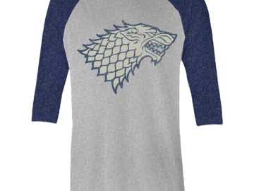 house stark raglan baseball jersey